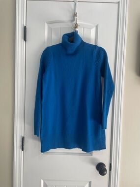 J. Jill Bright Blue Jewel Turtleneck Sweater NWT